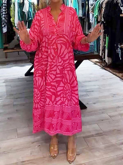 Ilona | Vestido con escote en V y estampado