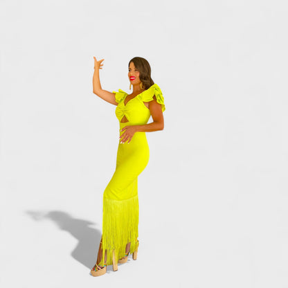 Lucía – Vestido Flamenco Neon