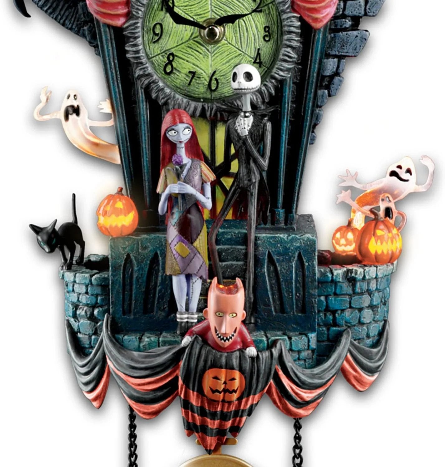 HallowClock - Horloge Murale d'Halloween, Cauchemar Avant Noël