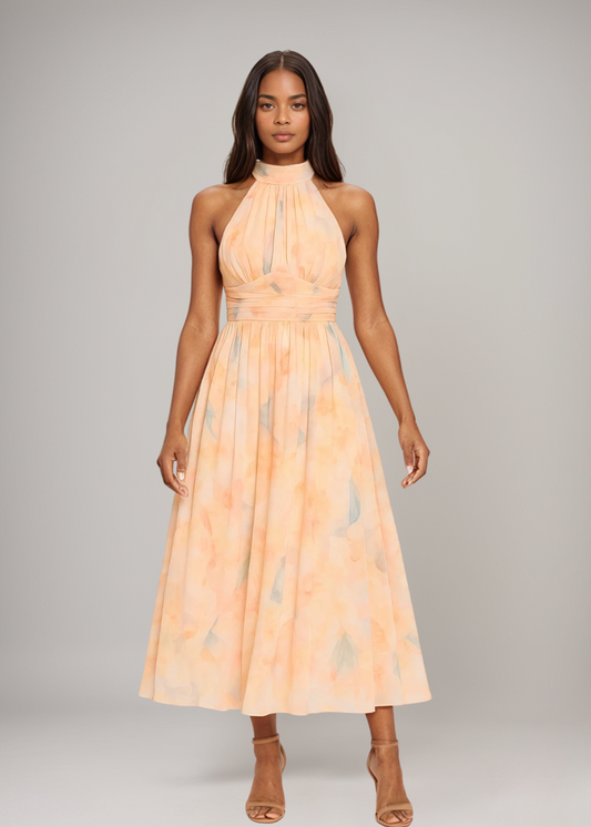Antonella | Elegante vestido maxi de halter
