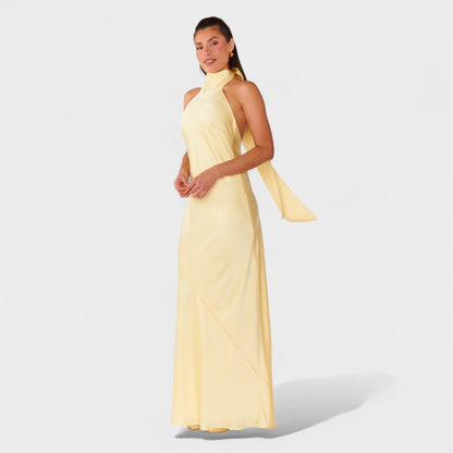 Martina – Vestido Satinado de Lazo