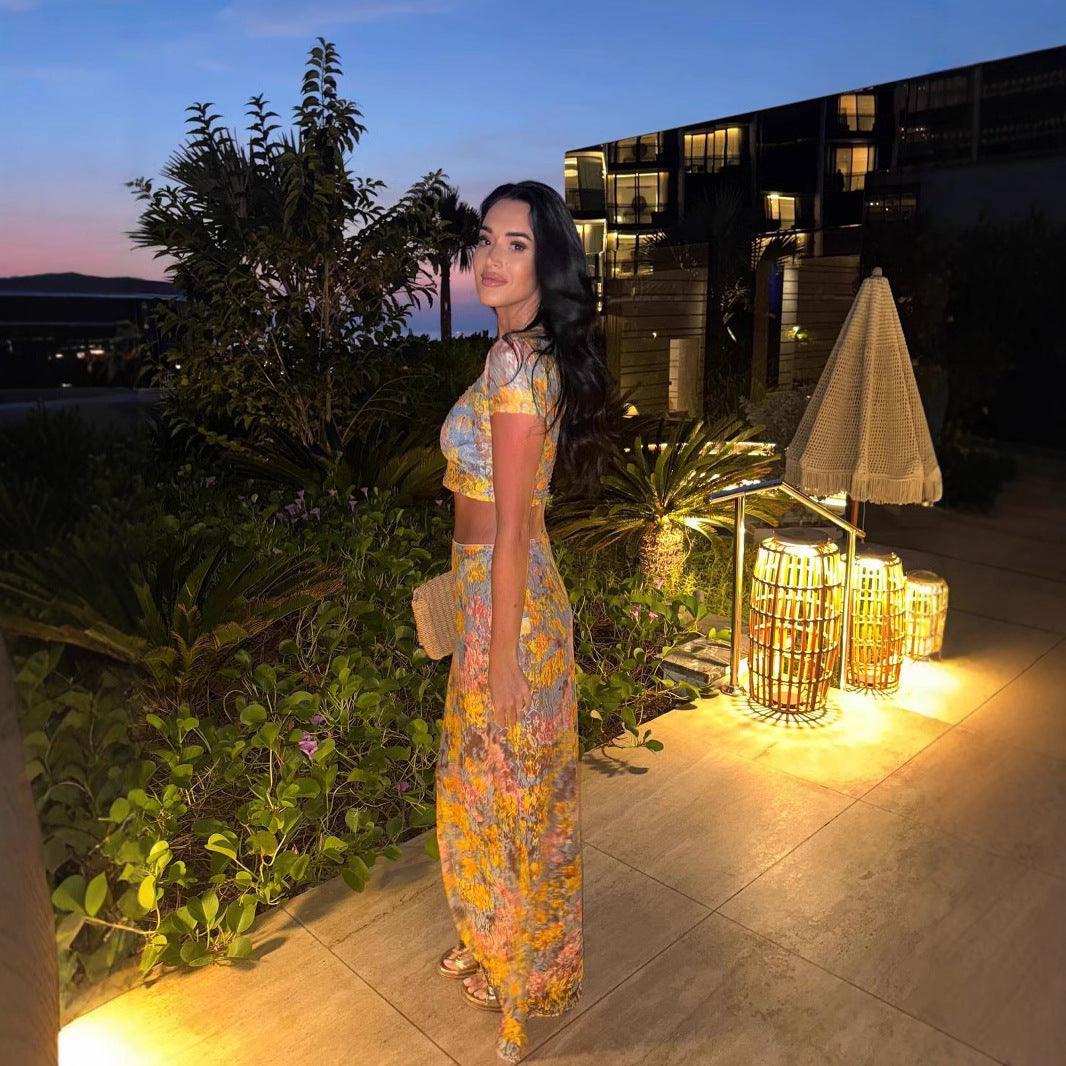 Amaris | Conjunto de Dos Piezas con Estampado Floral