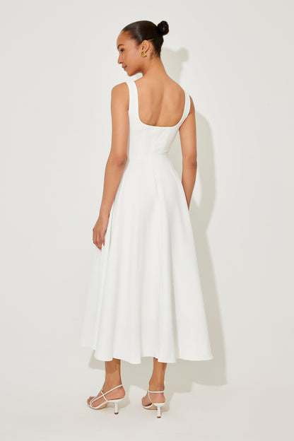 Amelia™ | Vestido Midi Fluido Atemporal