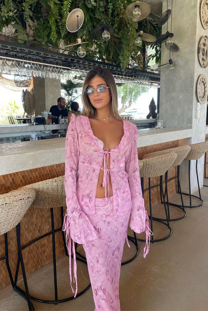 Annabelle | Conjunto de Falda Maxi Fluida