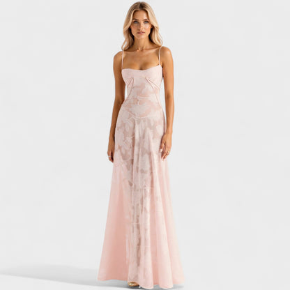 Verona – Vestido Largo de Encaje Floral