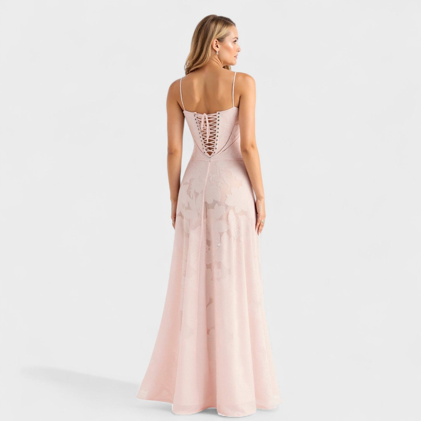 Verona – Vestido Largo de Encaje Floral