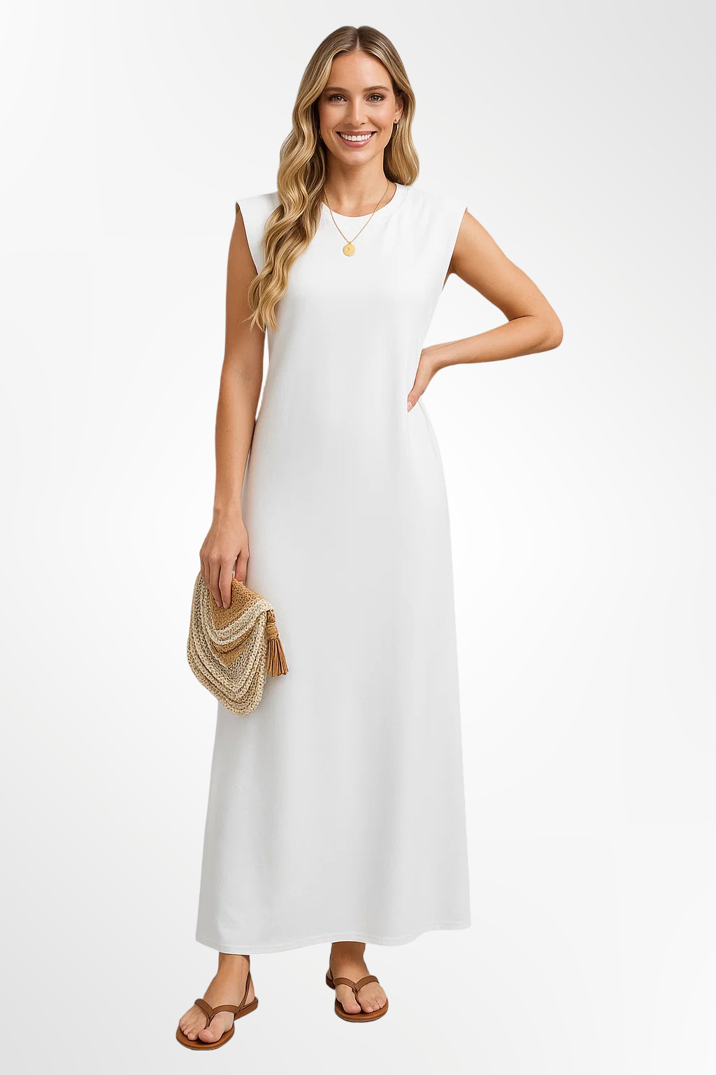 Blanka | Vestido suelto con abertura