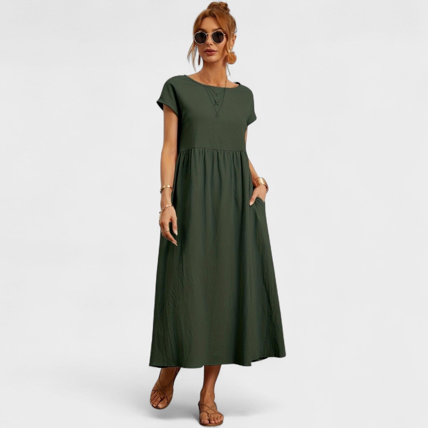 Isa - Vestido de lino casual