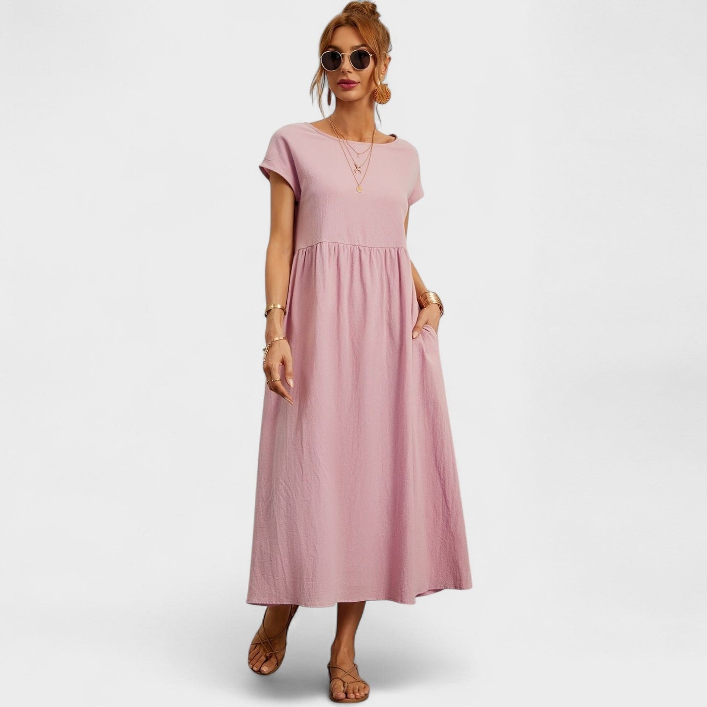 Isa - Vestido de lino casual