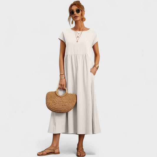 Isa - Vestido de lino casual