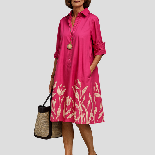 Liane - Vestido Midi Lujoso para una Elegancia Sin Esfuerzo