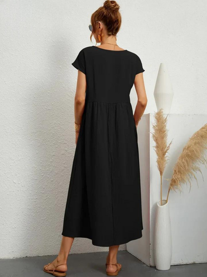 Marcia | Vestido de verano de tela premium en estilo Floating
