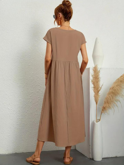Marcia | Vestido de verano de tela premium en estilo Floating