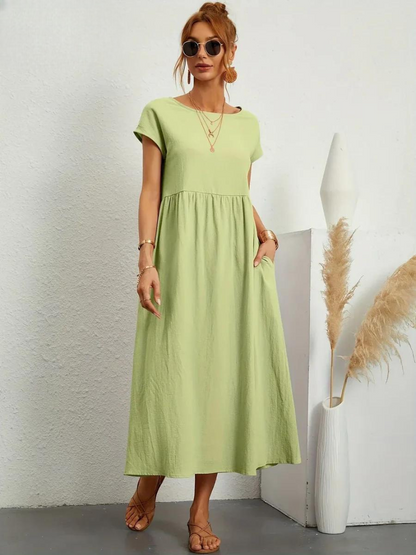 Marcia | Vestido de verano de tela premium en estilo Floating