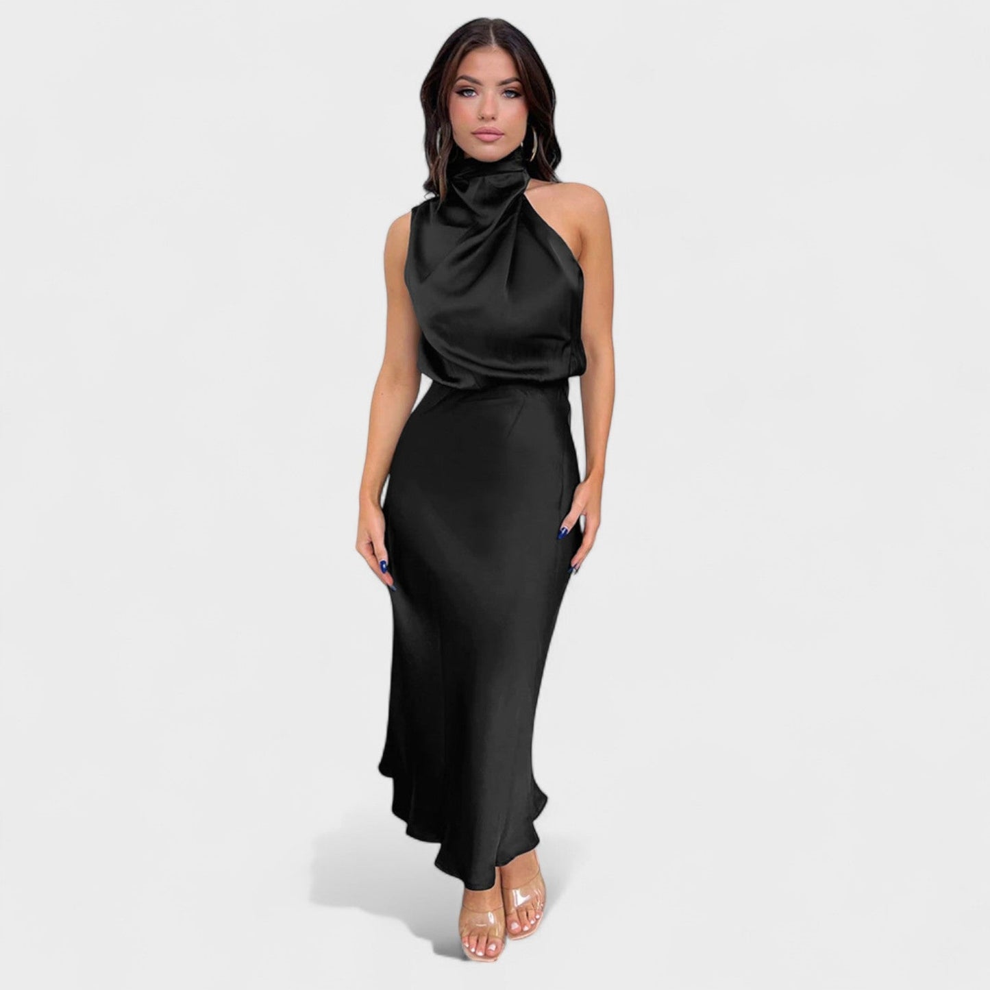 Alba – Vestido de Elegancia Satinada