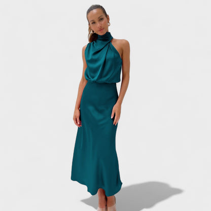Alba – Vestido de Elegancia Satinada