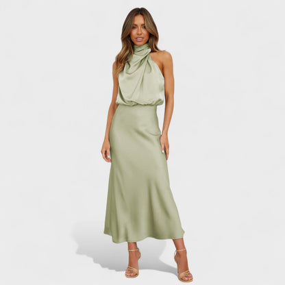 Alba – Vestido de Elegancia Satinada