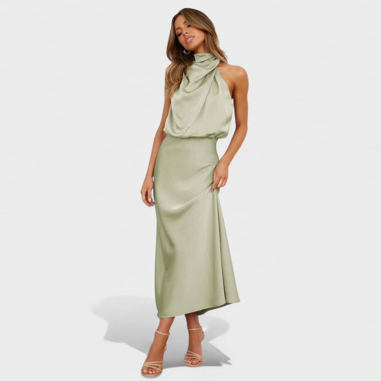 Alba – Vestido de Elegancia Satinada