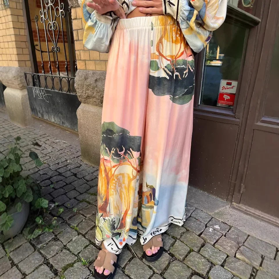 Hawái | Conjunto floral de dos piezas