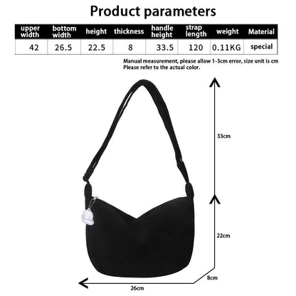 Bolsos bandolera de pana para mujer