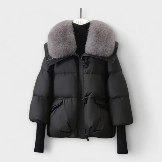 Lucyna – Elegante chaqueta con piel
