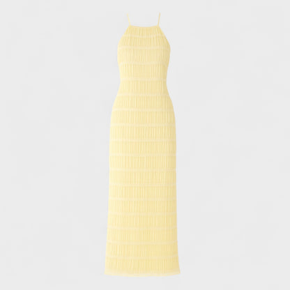 ADELINE - VESTIDO LARGO CON CUELLO HALTER
