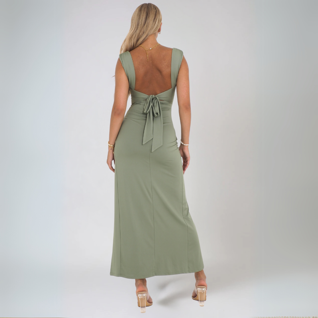 Reniva™ | Vestido Maxi Esculpido