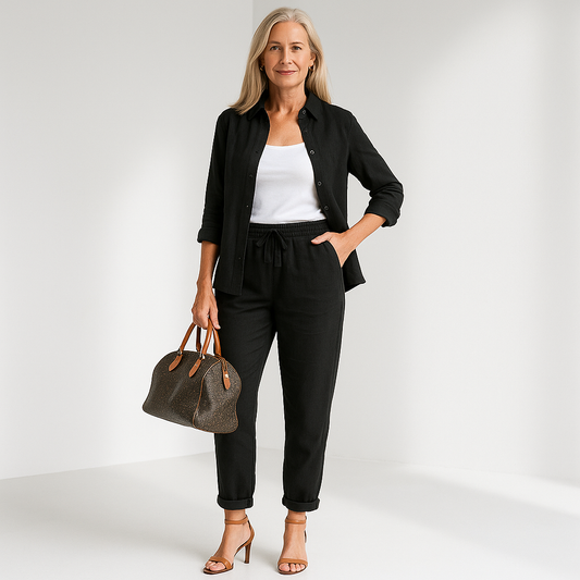 Zara | Conjunto de lino de 2 piezas