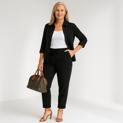 Zara | Conjunto de lino de 2 piezas