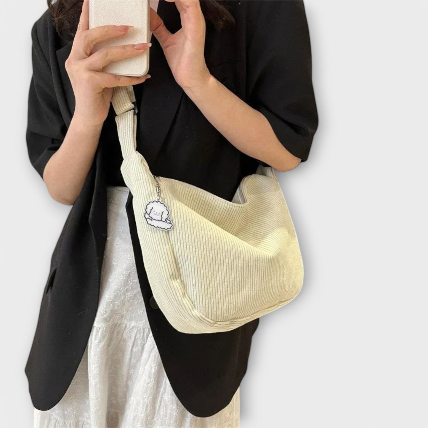 Bolsos bandolera de pana para mujer