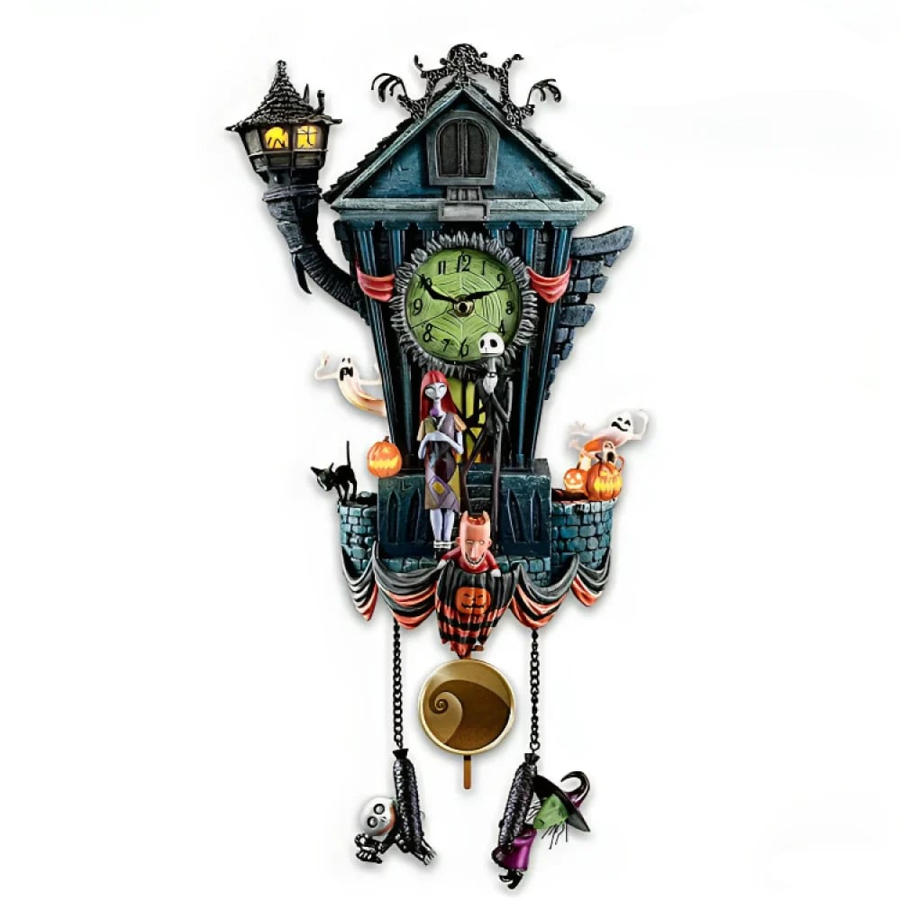 HallowClock - Horloge Murale d'Halloween, Cauchemar Avant Noël