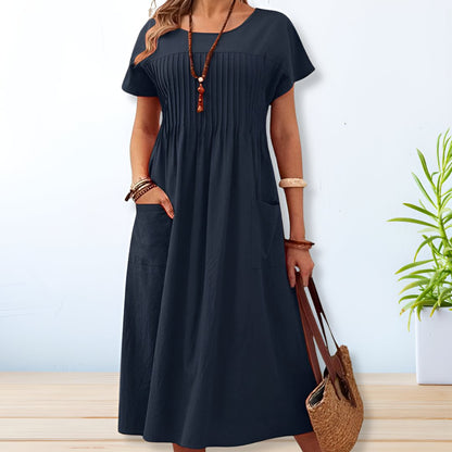 Amelia | Vestido Suelto de Uso Diario con Bolsillos