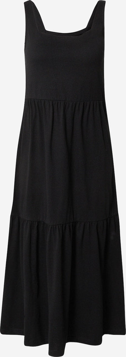 Vestido midi informal de verano con tirantes y diseño clásico