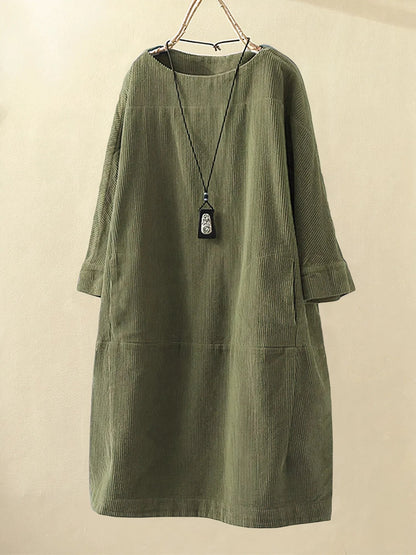 Zophie™ - Vestido de Pana Vintage Relajante