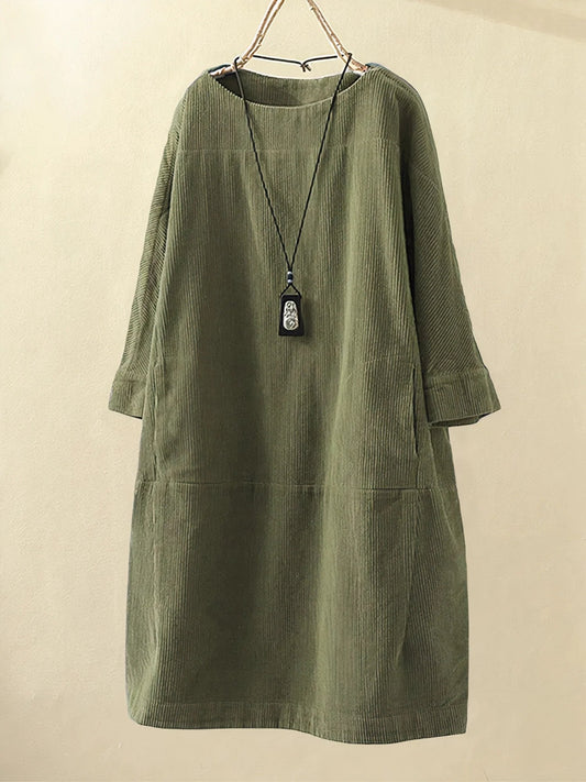 Zophie™ - Vestido de Pana Vintage Relajante