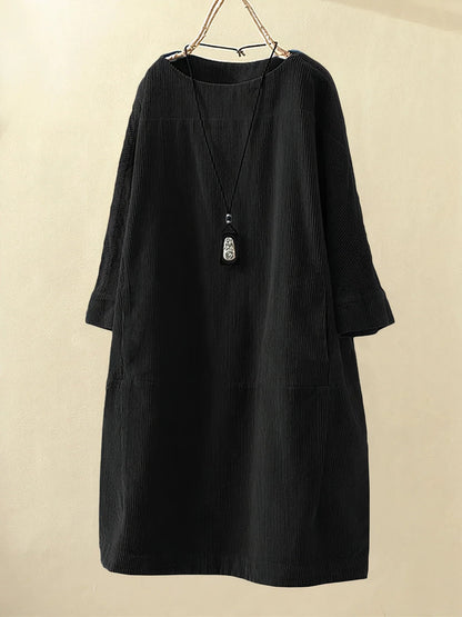 Zophie™ - Vestido de Pana Vintage Relajante
