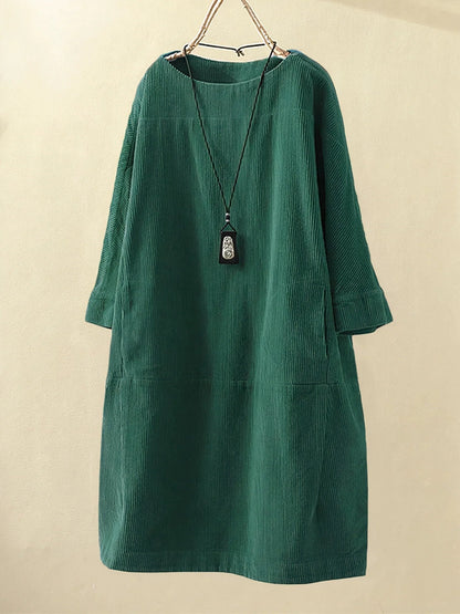 Zophie™ - Vestido de Pana Vintage Relajante
