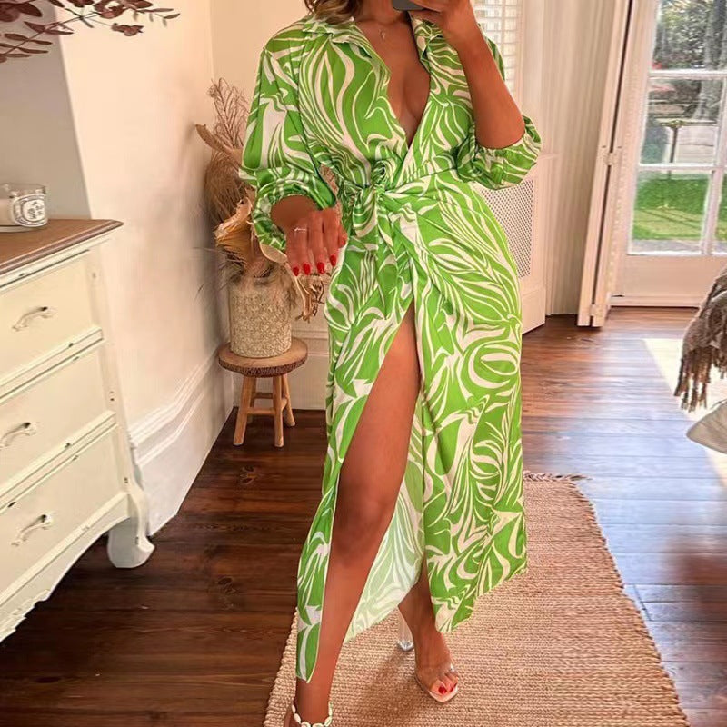 Weronika | Vestido Cruzado con Estampados