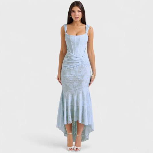 Carisia - Vestido largo azul