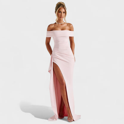 Joyce – Vestido Bardot Largo