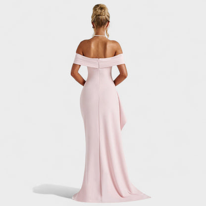 Joyce – Vestido Bardot Largo