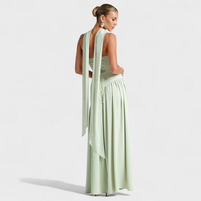 Vestido Maliyah - Corte Asimétrico Menta