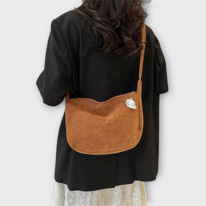 Bolsos bandolera de pana para mujer