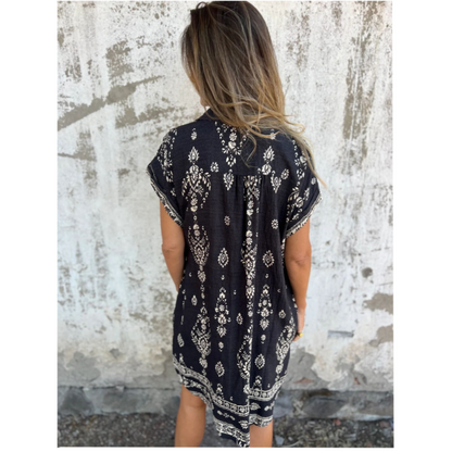 Sabina | Vestido Camisero Midi Estilo Boho