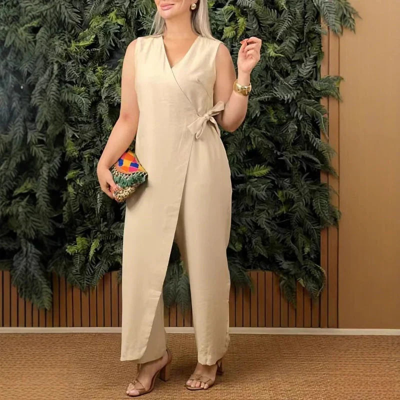 Lilianna | Mono elegante con diseño cruzado – clase sin esfuerzo